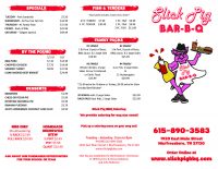 Slick Pig Menu SlickPig BBQ